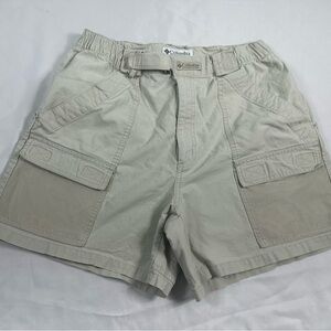 Vintage Columbia Men's Tan Cargo Shorts